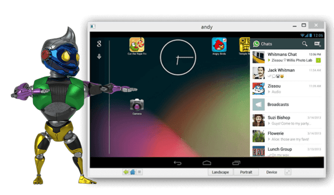 Andy – Emulador de Android para computador